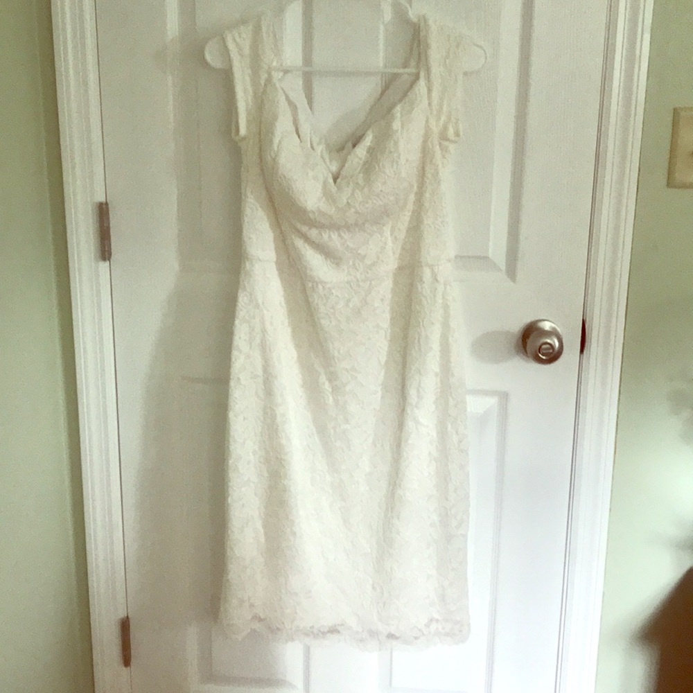 White off the shoulder dress